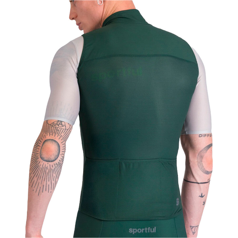 Sportful chaleco ciclismo cortavientos PRO 2 VEST vista trasera