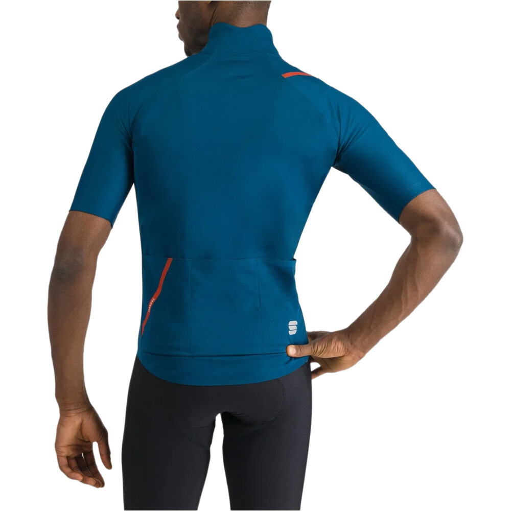 Sportful cortavientos ciclismo hombre FIANDRE PRO 2 JACKET SHORT SLEEVES vista trasera