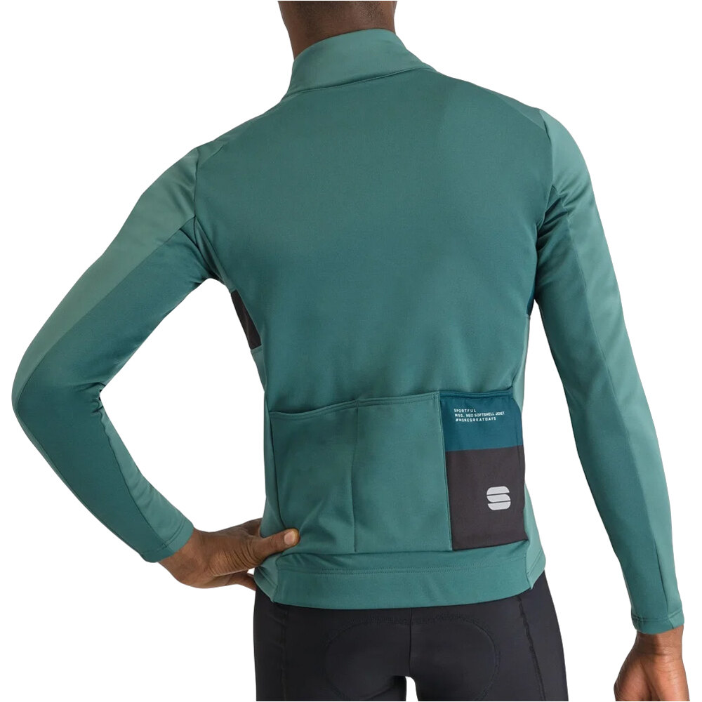 Sportful cortavientos ciclismo hombre NEO 2 SOFTSHELL JACKET vista trasera