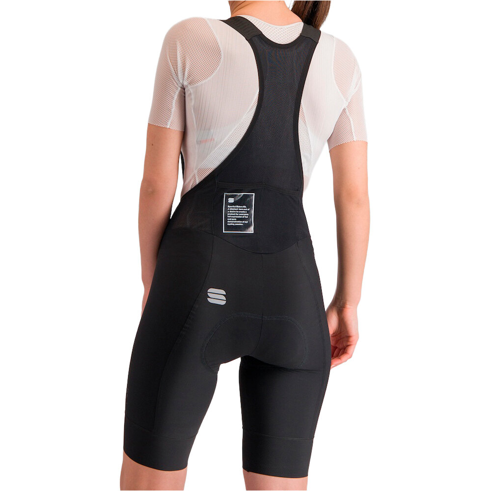 Sportful culotte corto mujer SRK W BIBSHORT vista trasera