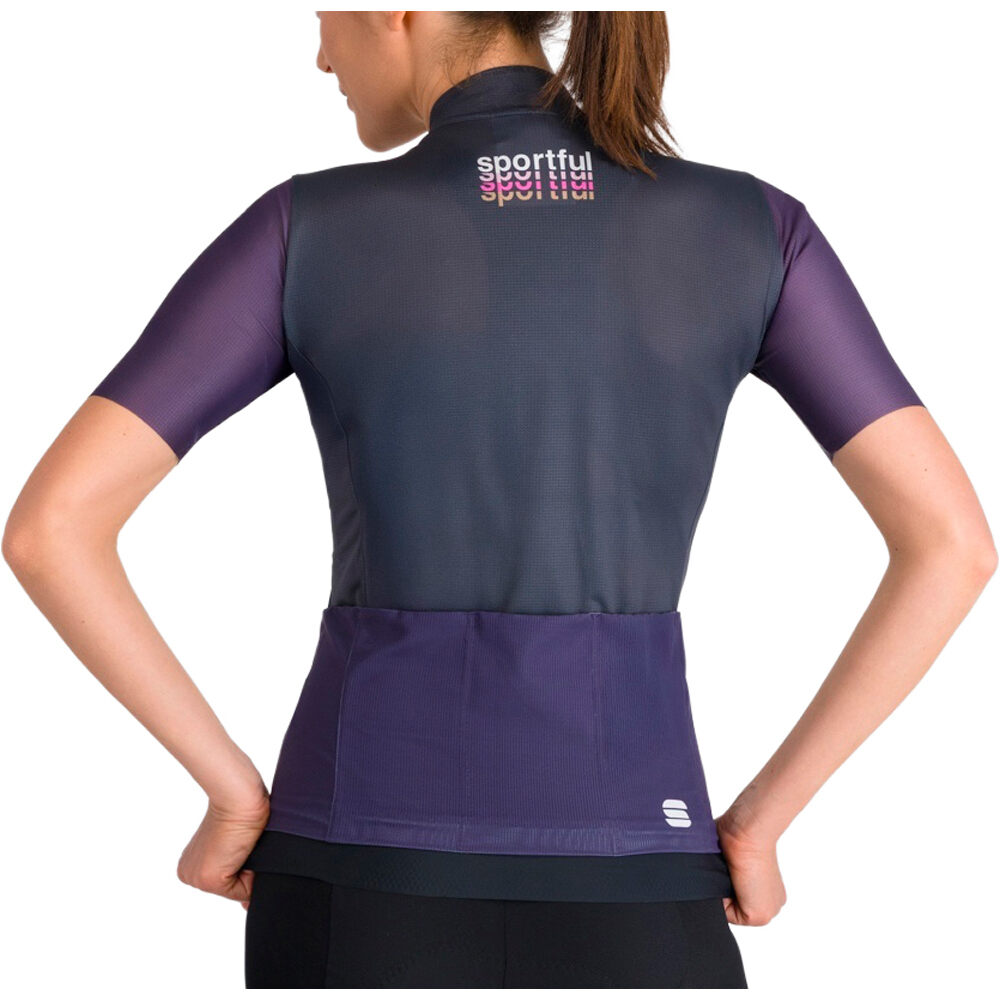 Sportful maillot manga corta mujer SUPERGIARA LOGO 2 W JERSEY vista trasera