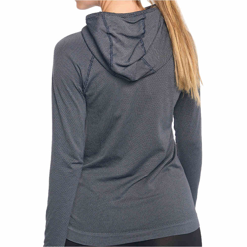 Sporthg camiseta técnica manga larga mujer HG-STREAM LONG SLEEVED T-SHIRT WITH HOOD vista trasera