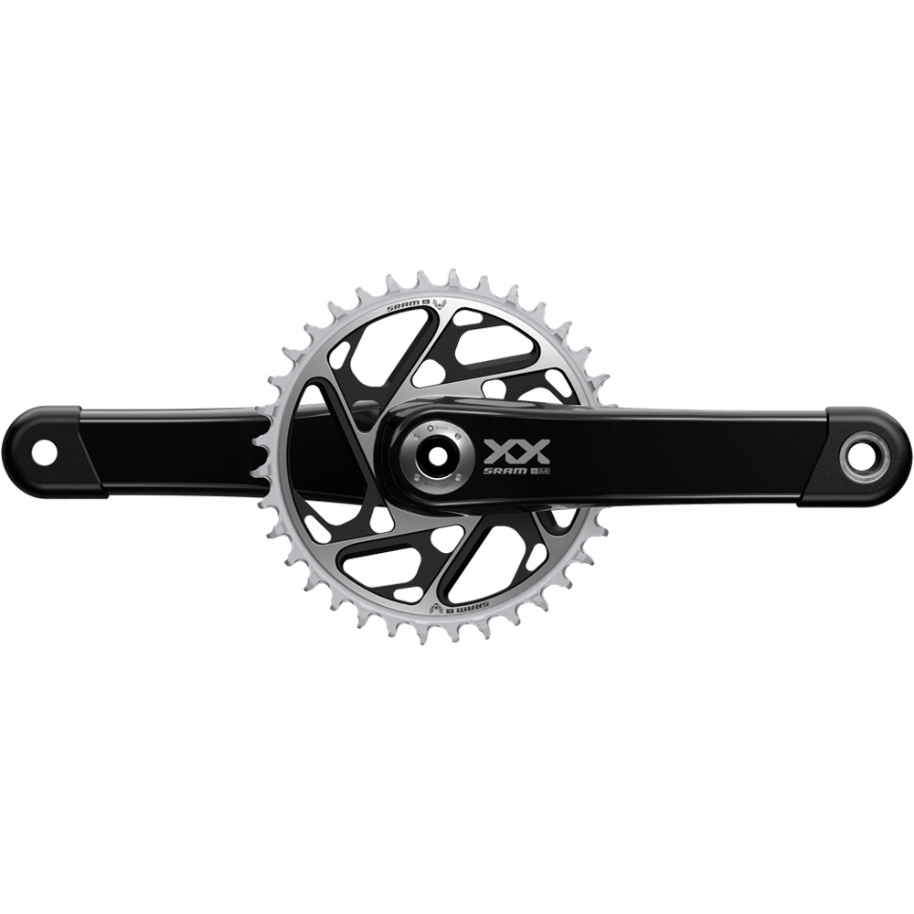 Sram bielas mtb SRM BIELA XXSL EAGLE T-TYPE Q168 CL55 DUB MTB 175 BLACK 34T vista frontal