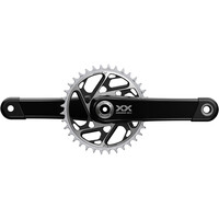 Sram bielas mtb SRM BIELA XXSL EAGLE T-TYPE Q168 CL55 DUB MTB 175 BLACK 34T vista frontal