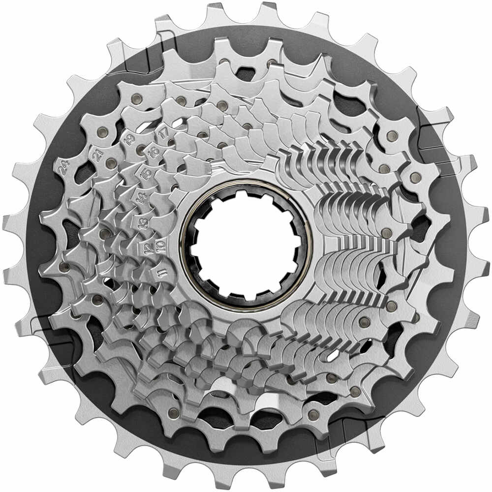Sram cassette bicicleta carretera SRM CASSETTE XG1270 10-36 SILVER (FORCE WIDE) (AXS) E1 vista frontal