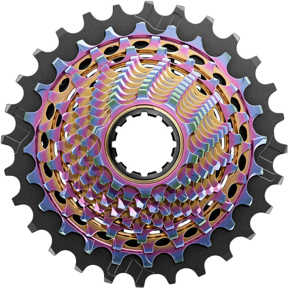 Sram cassette bicicleta carretera SRM CASSETTE XG1290 10-36 (RED E1) (AXS) RAINBOW vista frontal