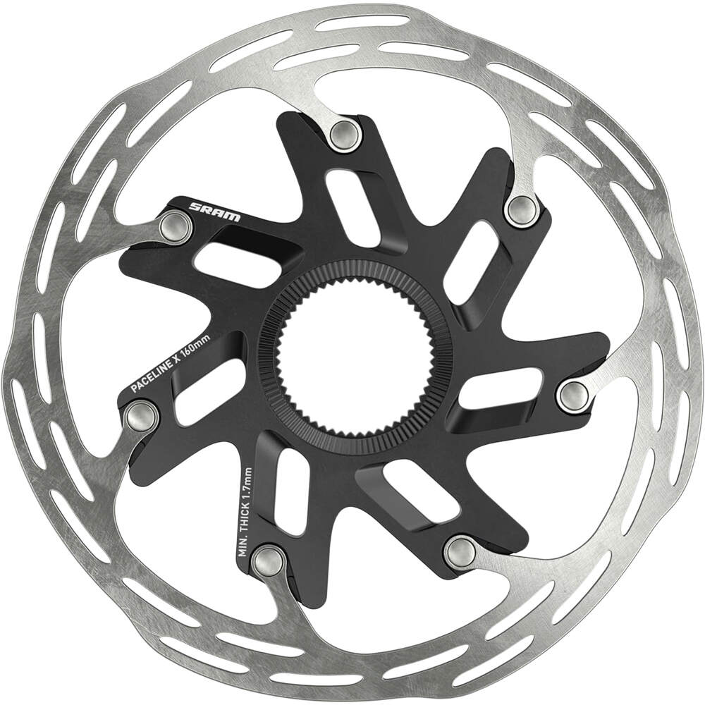 Sram frenos disco bicicleta SRM DISCO FRENO PACELINE X 160MM CENTERLOCK ROAD INCLUYE TAP vista frontal