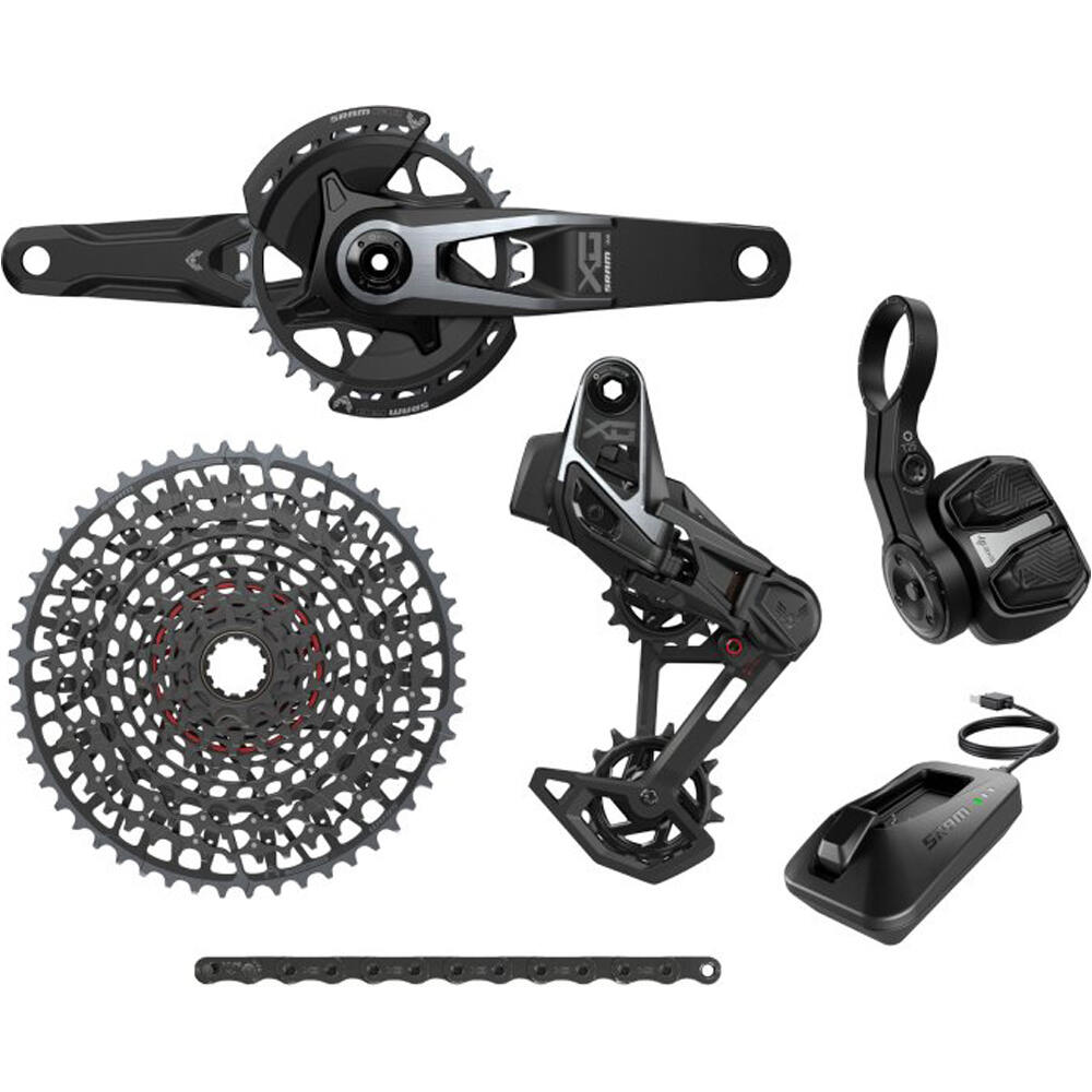 Sram grupo mtb GRUPO AXS X0 T-TYPE Q174 CL55 165 32T V2 vista frontal