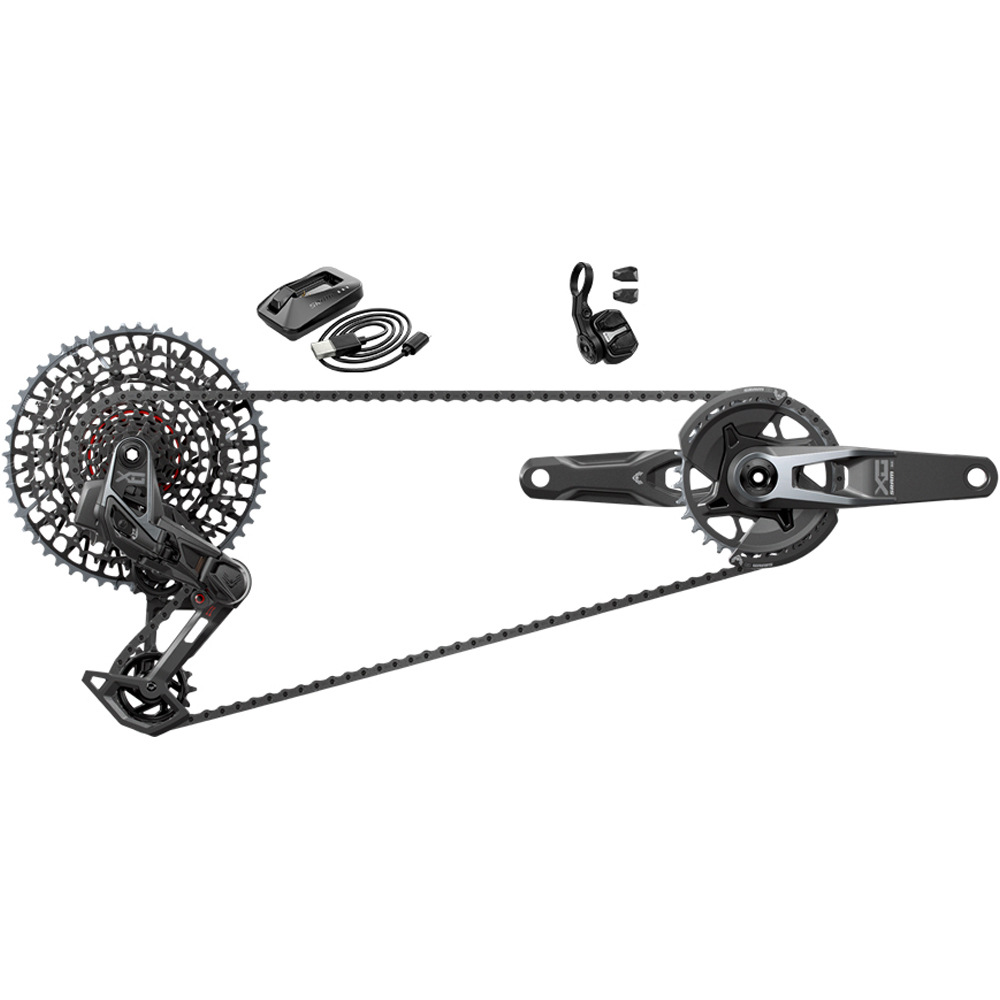 Sram grupo mtb GRUPO AXS X0 T-TYPE Q174 CL55 175 32T** vista frontal