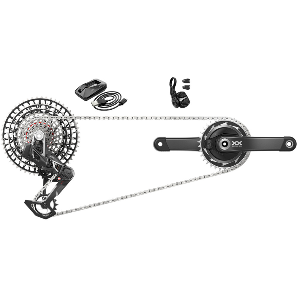 Sram grupo mtb GRUPO AXS XXSL T-TYPE POWERMETE  175 34T vista frontal