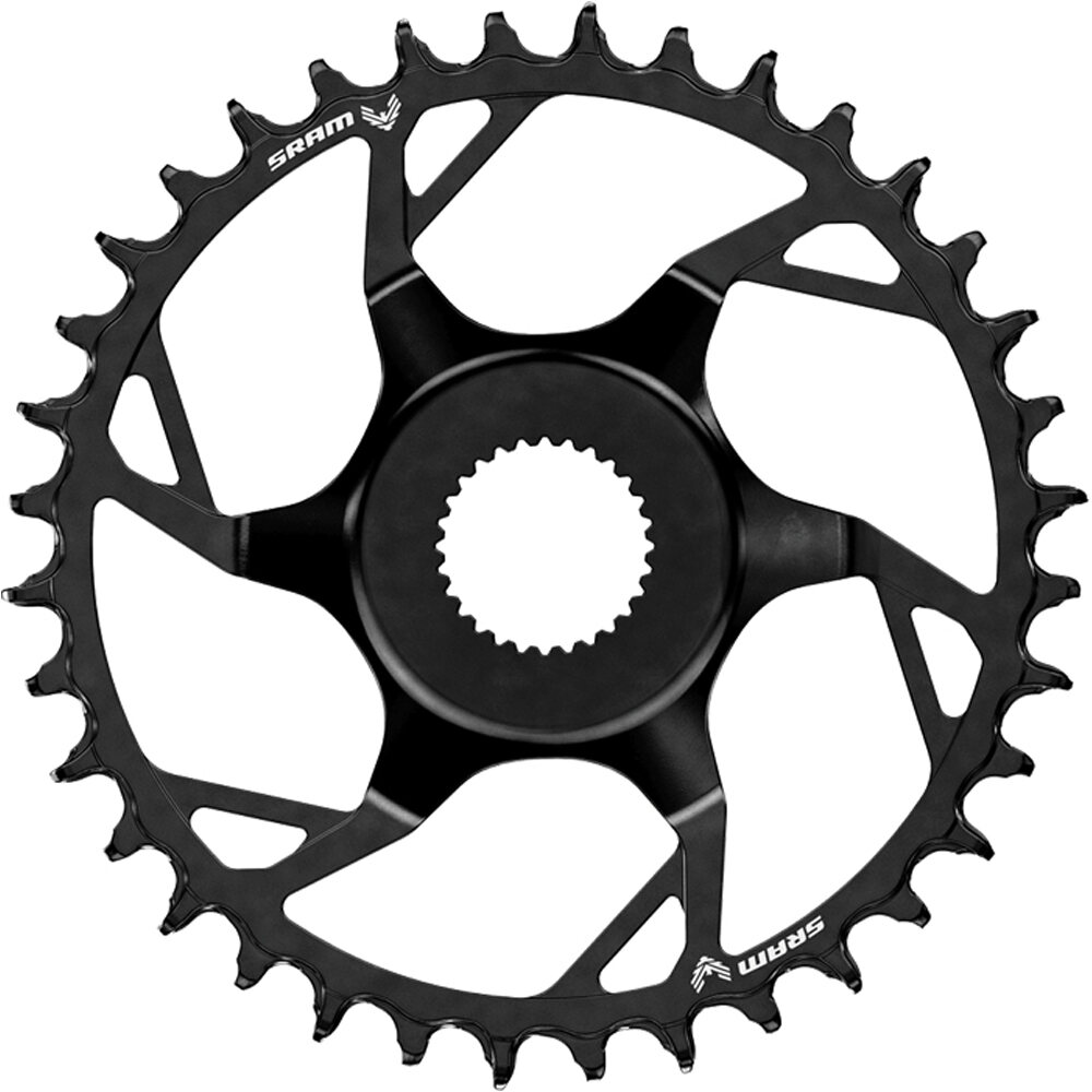 Sram platos bicicleta carretra PLATO T-TYPE CL55 BOSCH 12V 38D vista frontal