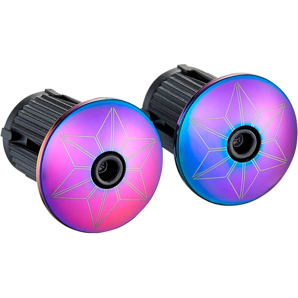 Supacaz cinta manillar CINTA BLING OIL SLICK + TAPONES OIL SLIC 01