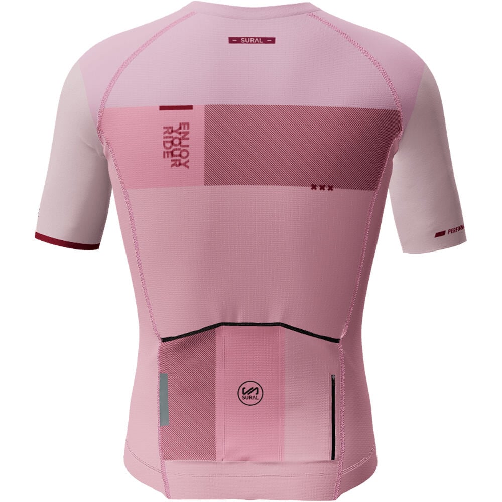 Sural maillot manga corta hombre Maillot  Ciclismo TROPHY PRO vista trasera