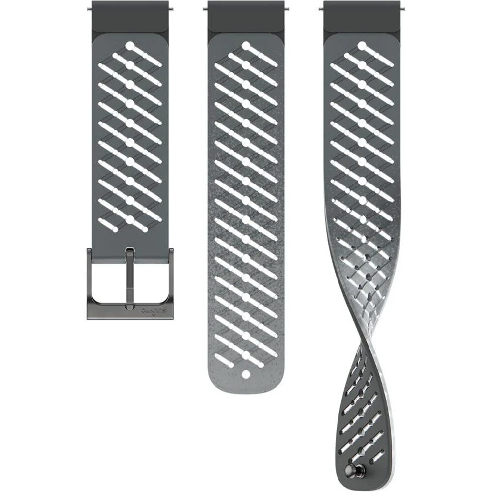 Suunto correas de relojes deportivos 22 ATH5 SILICONE STRAP GRAPHITE S + M vista frontal
