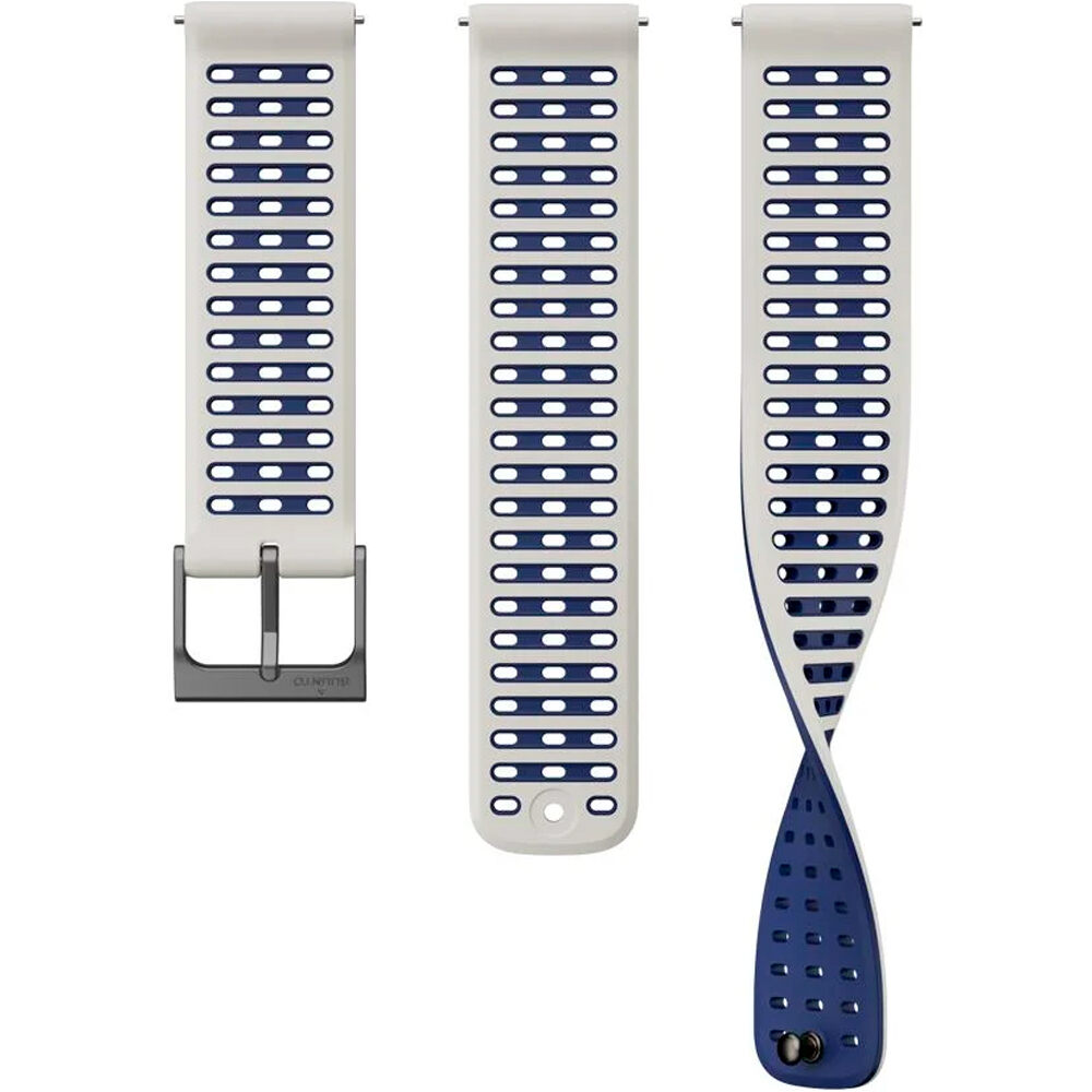 Suunto correas de relojes deportivos 22 ATH9 SILICONE STRAP ARCTIC GRAY S+M vista frontal