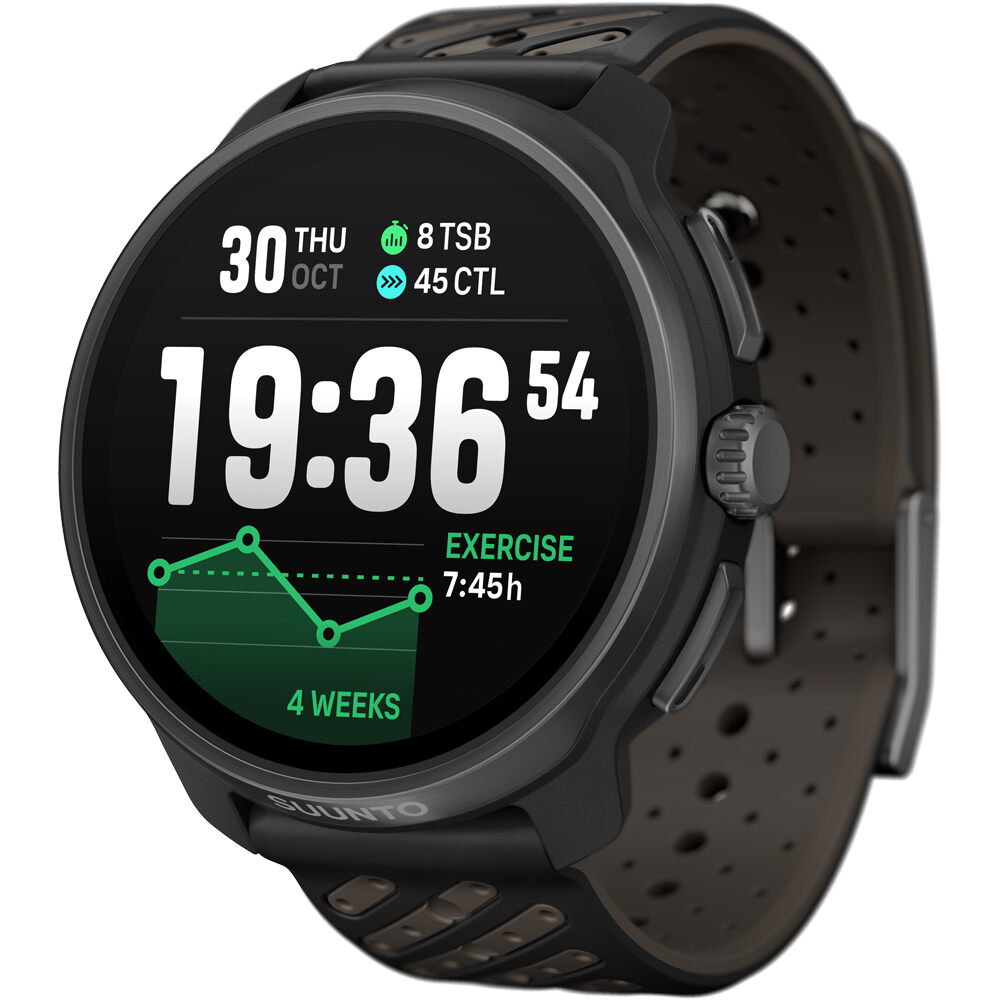 Suunto pulsómetros con gps SUUNTO RACE 2 TITANIUM BLACK vista frontal