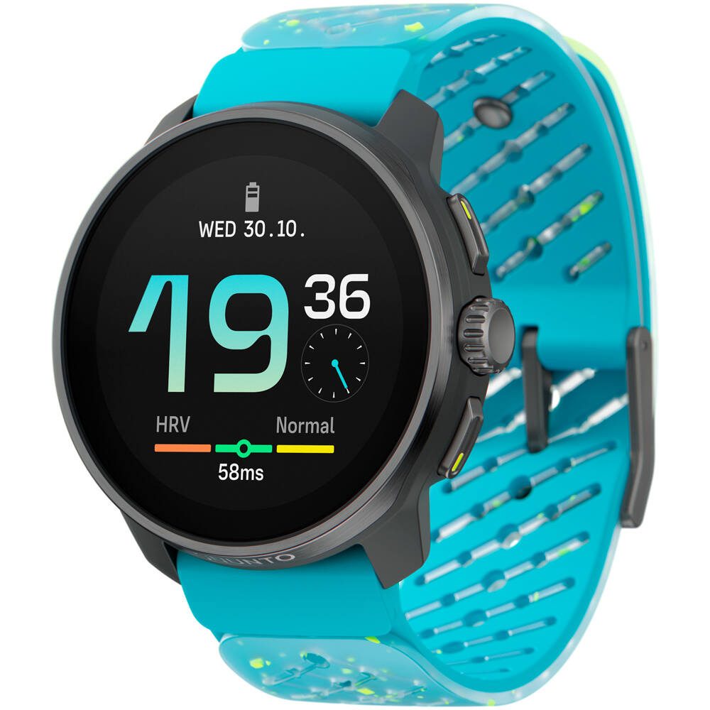 Suunto pulsómetros con gps SUUNTO RACE S TITANIUM COURTNEY vista frontal