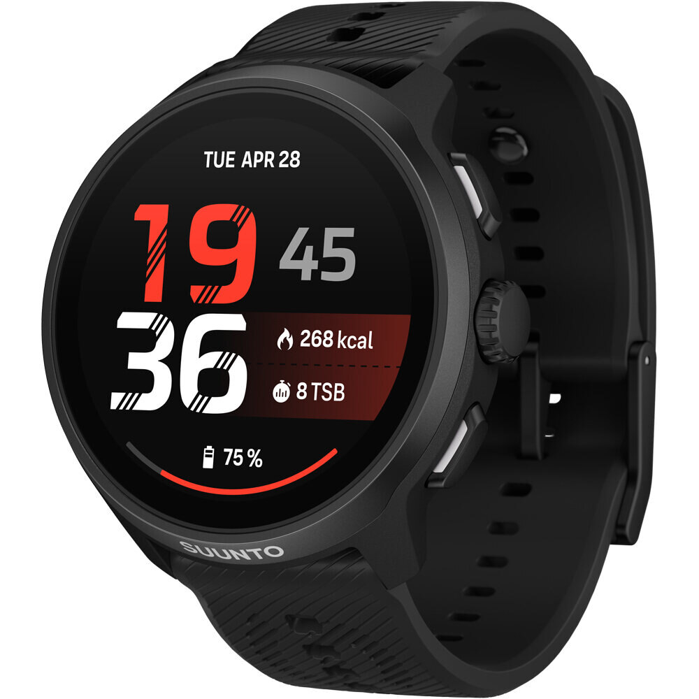 Suunto pulsómetros con gps SUUNTO RUN 2 ALL BLACK vista frontal