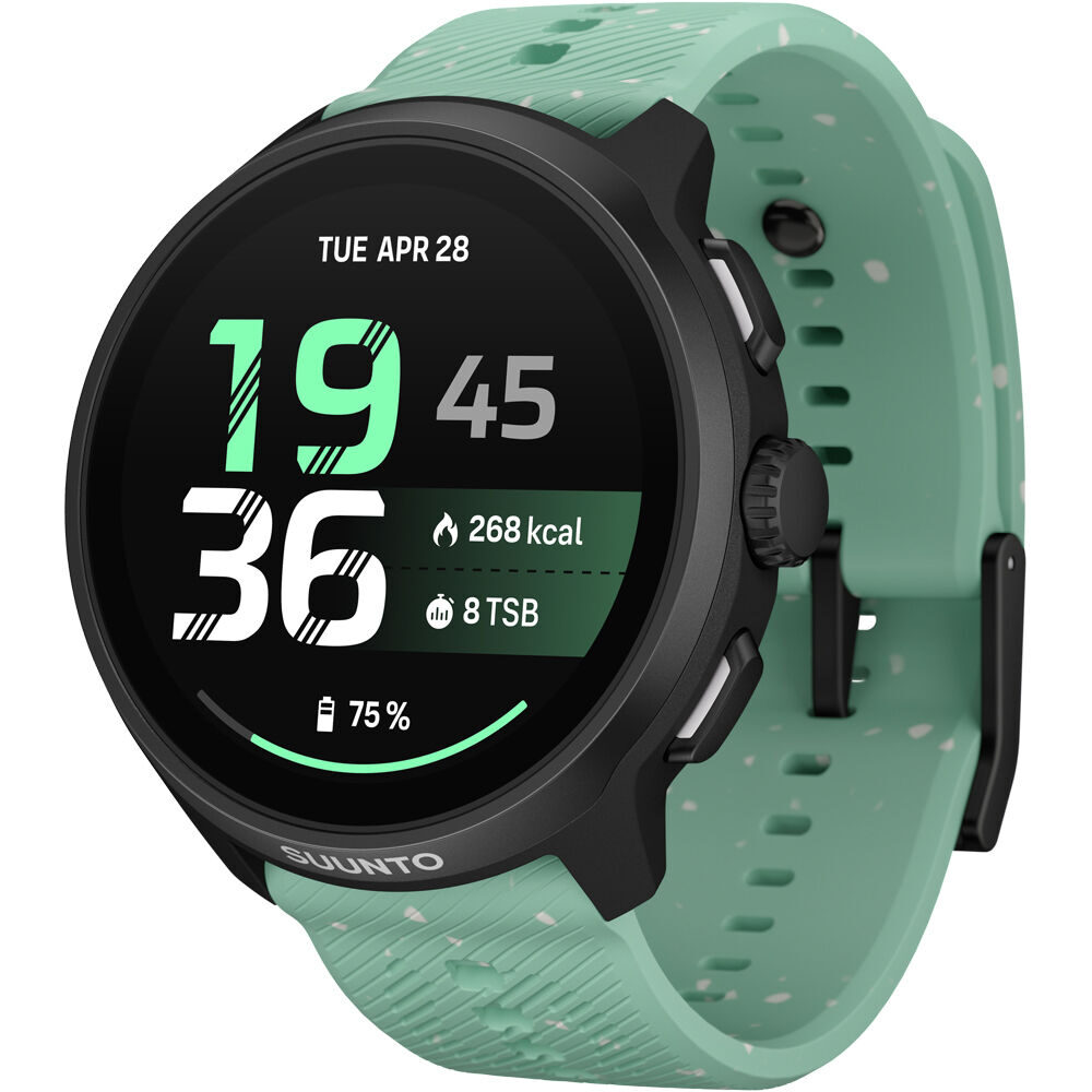 Suunto pulsómetros con gps SUUNTO RUN 2 ALOE GREEN vista frontal