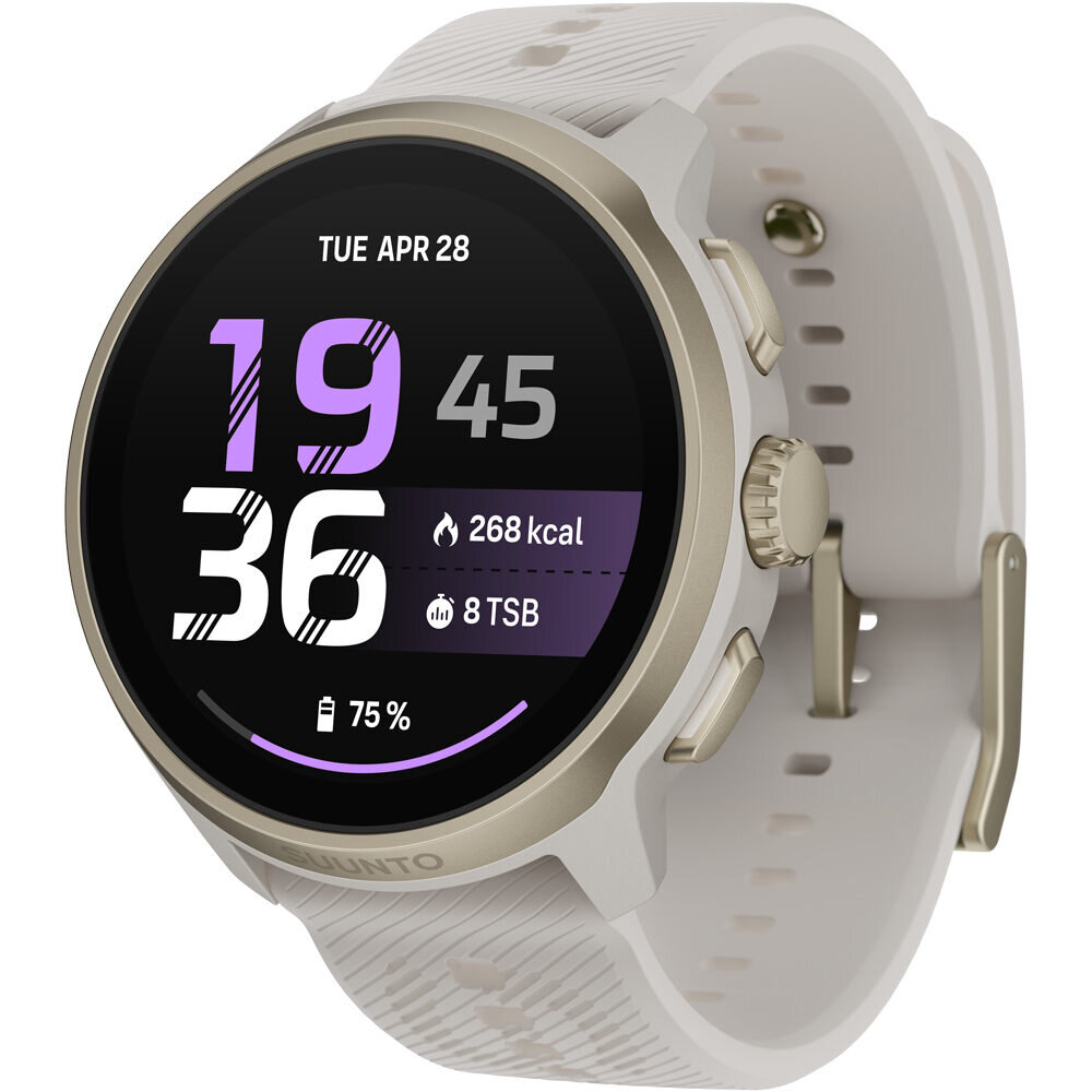 Suunto pulsómetros con gps SUUNTO RUN 2 FEATHER GOLD vista frontal