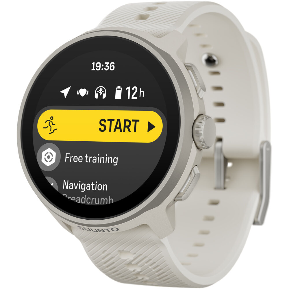 Suunto pulsómetros con gps SUUNTO RUN FROST GRAY WITH SILICONE STRA 02