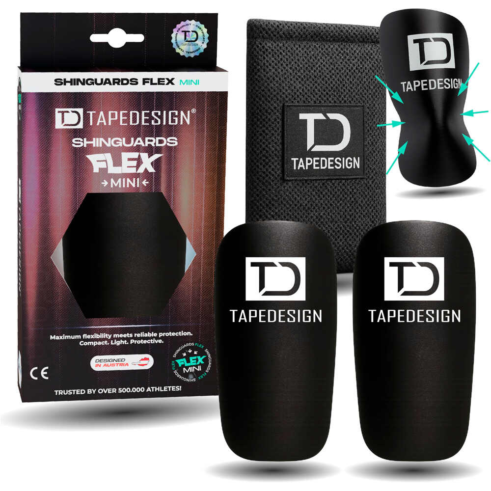 Tapedesign espinilleras SHINGUARDS FLEX MINI NE vista frontal
