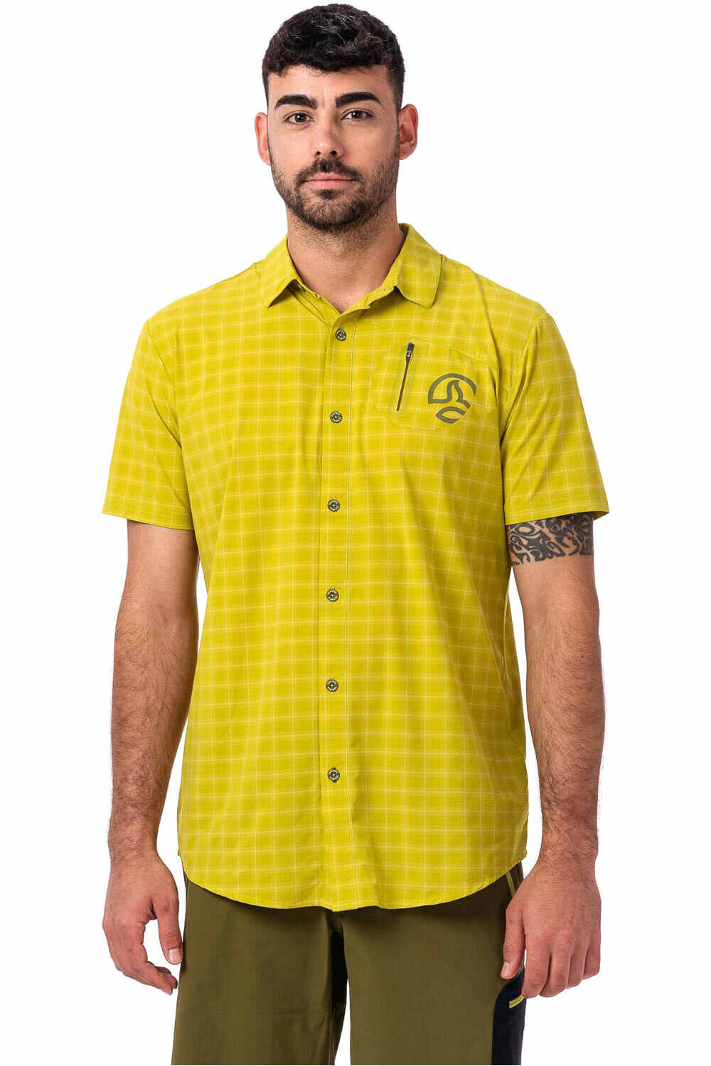 Ternua camisa montaña manga corta hombre ATHYM ST M vista frontal