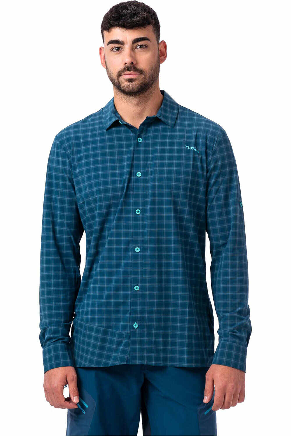 Ternua camisa montaña manga larga hombre ATHYM LS ST M vista frontal