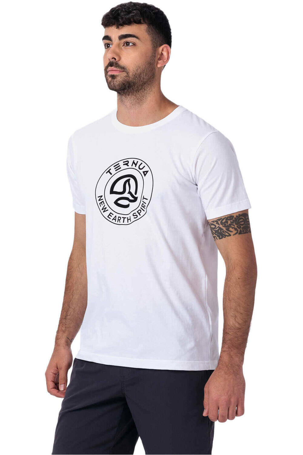 Ternua camiseta montaña manga corta hombre AYRE T M BL vista frontal