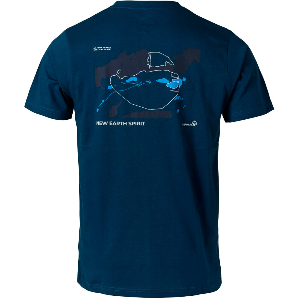 Ternua camiseta montaña manga corta hombre KAZU REGENERATIVE T M vista trasera