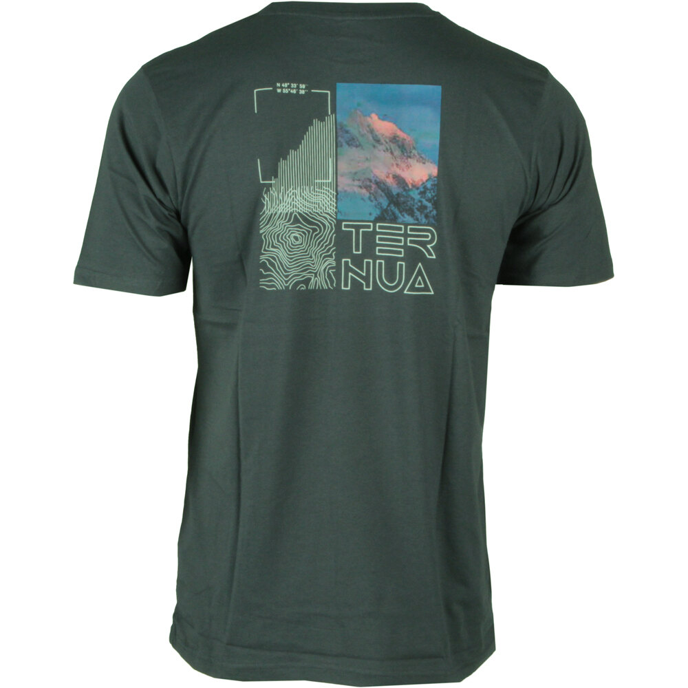 Ternua camiseta montaña manga corta hombre PITCH REGENERATIVE T M vista trasera