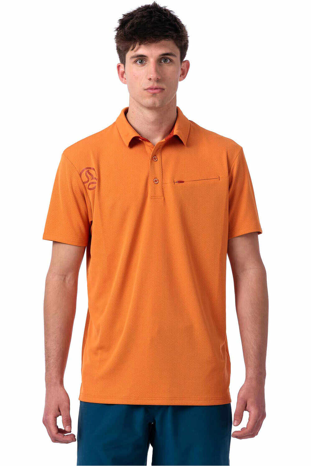 Ternua camiseta montaña manga corta hombre SKELD 2.0 POLO M vista frontal