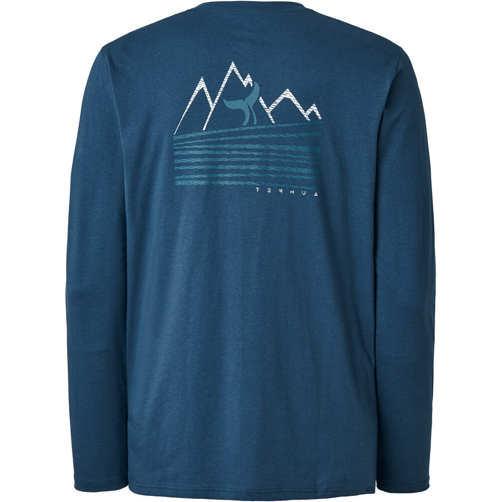 Ternua camiseta montaña manga larga hombre DURREL REGENERATIVE T M vista trasera