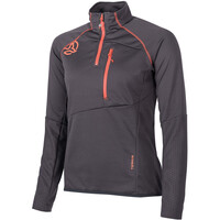 Ternua camiseta montaña manga larga mujer BERLANA 2.0 1/2 ZIP W vista frontal