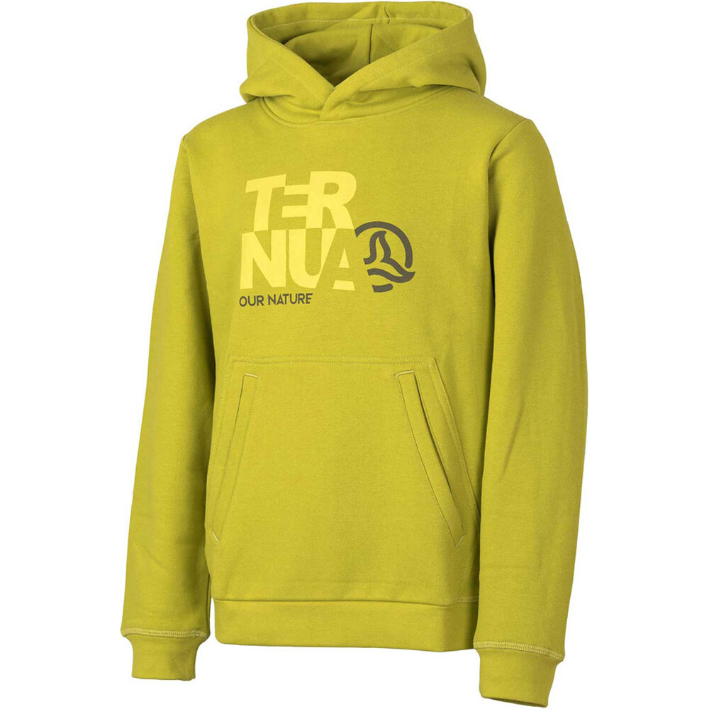 Ternua camiseta montaña manga larga niño KOLE HOODY k vista frontal