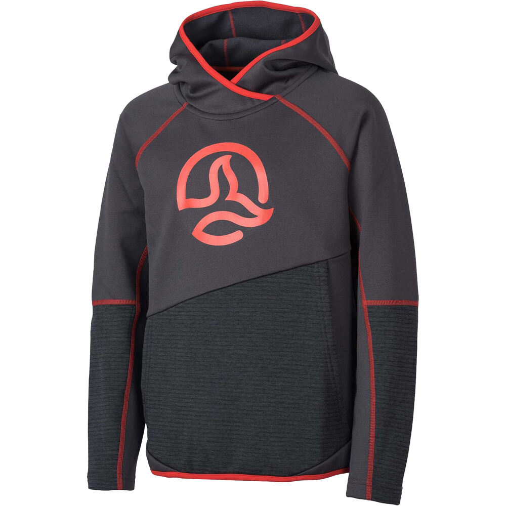 Ternua camiseta montaña manga larga niño NORTA HOODY K vista frontal