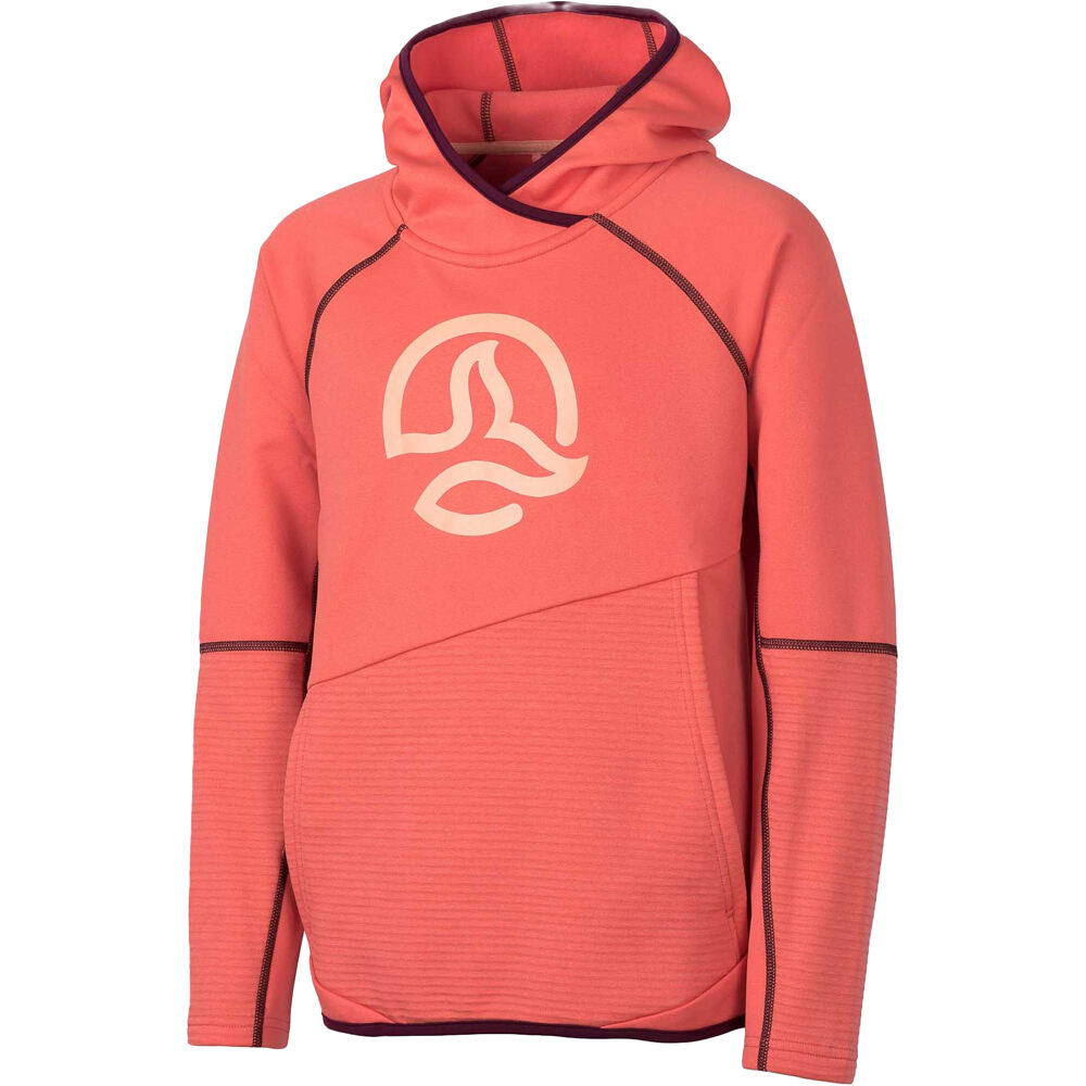 Ternua camiseta montaña manga larga niño NORTA HOODY K vista frontal