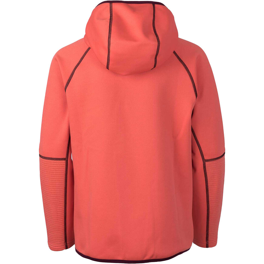 Ternua camiseta montaña manga larga niño NORTA HOODY K vista trasera