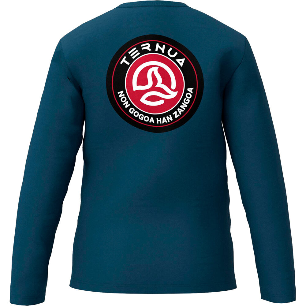 Ternua camiseta montaña manga larga niño QUARRY REGENERATIVE T K vista trasera