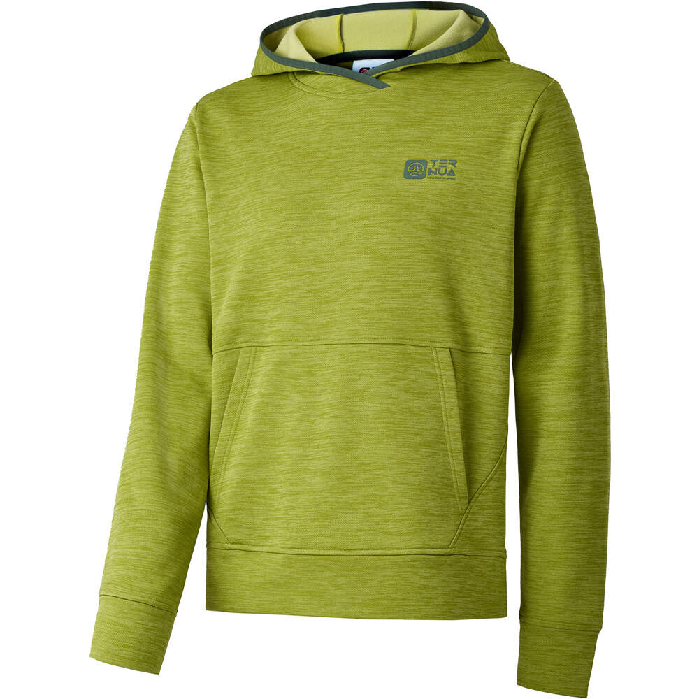 Ternua camiseta montaña manga larga niño TOSLOW HOODY K vista frontal