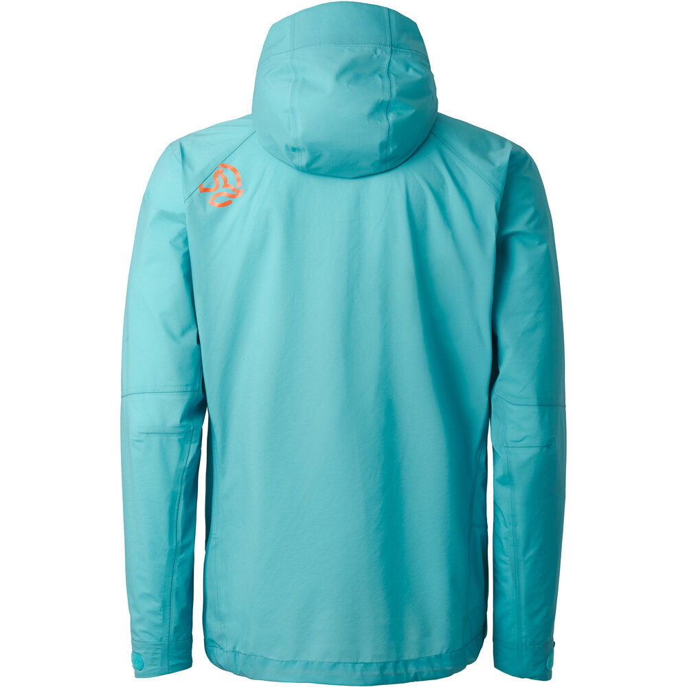 Ternua chaqueta impermeable hombre ARKO JKT M AZ vista trasera