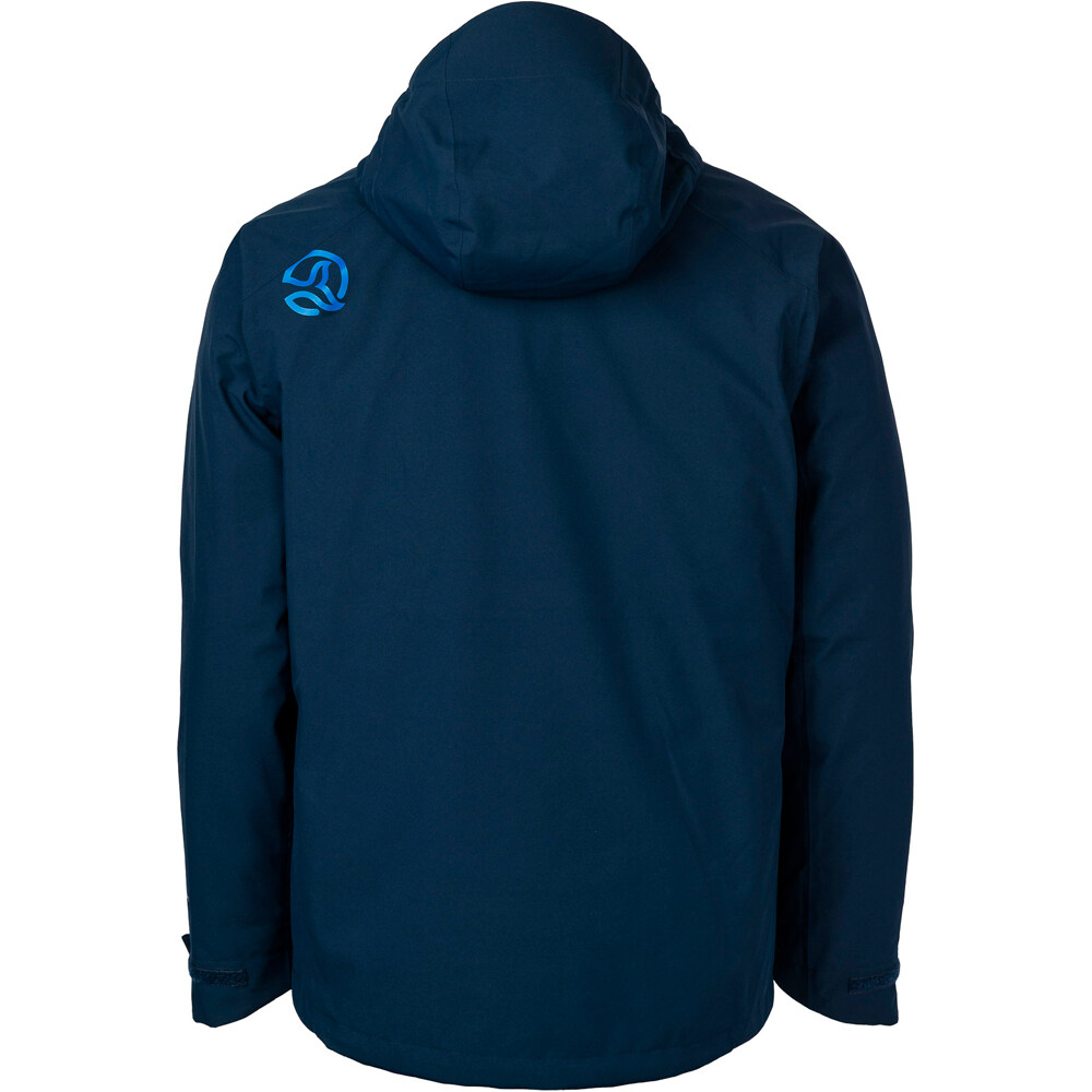 Ternua chaqueta impermeable insulada hombre VALDUR 3 IN 1 JKT M vista trasera