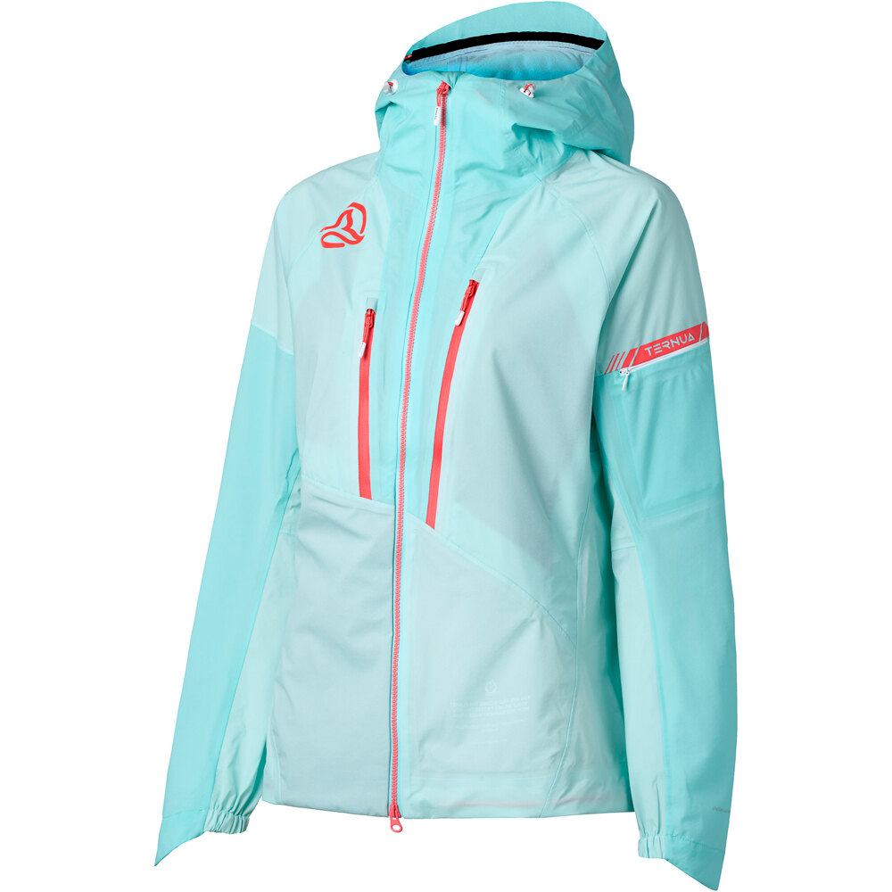 Ternua chaqueta impermeable mujer IGNITION JKT W vista frontal
