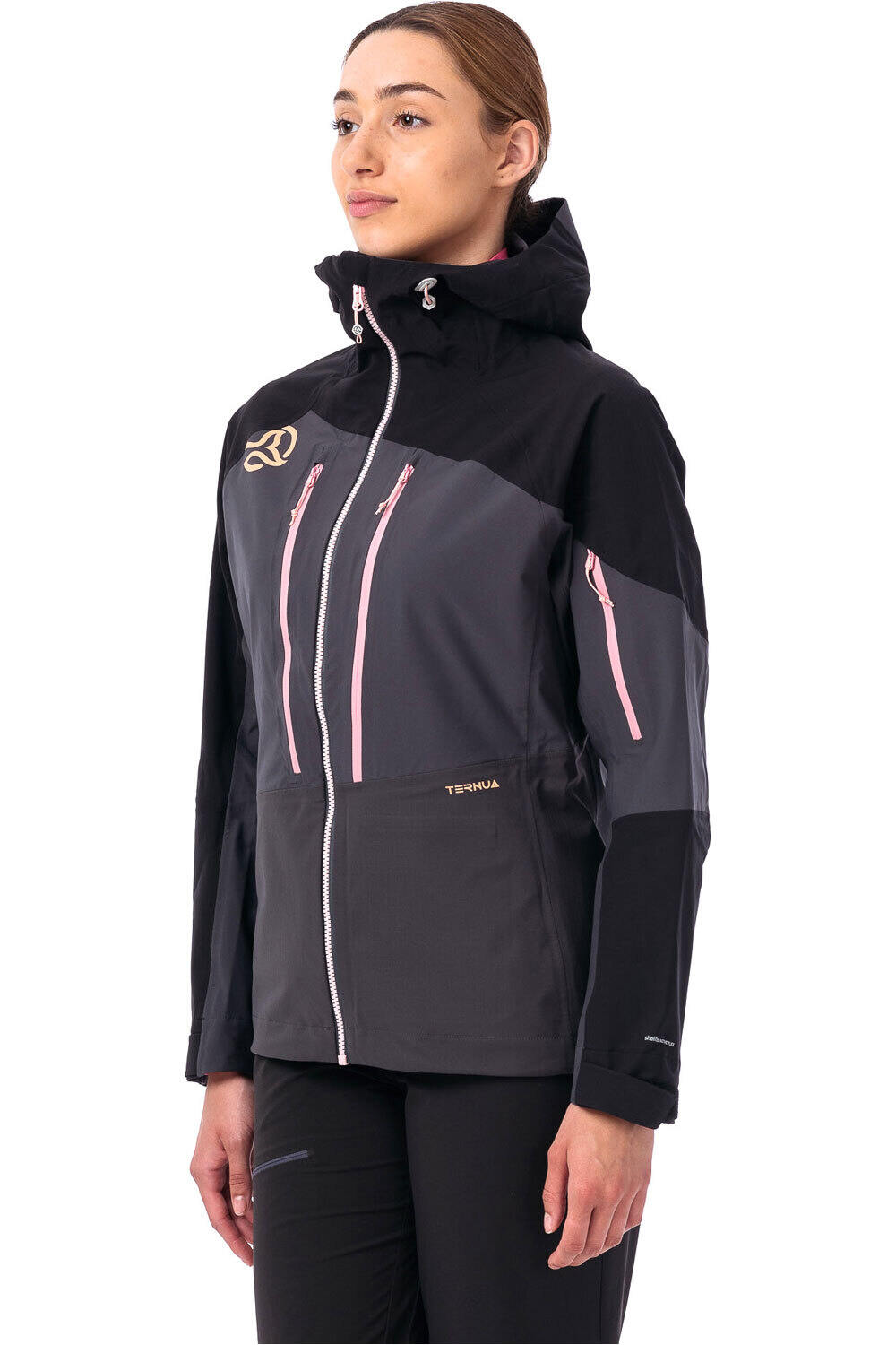 Ternua chaqueta impermeable mujer KLIMMER JKT W NE vista detalle