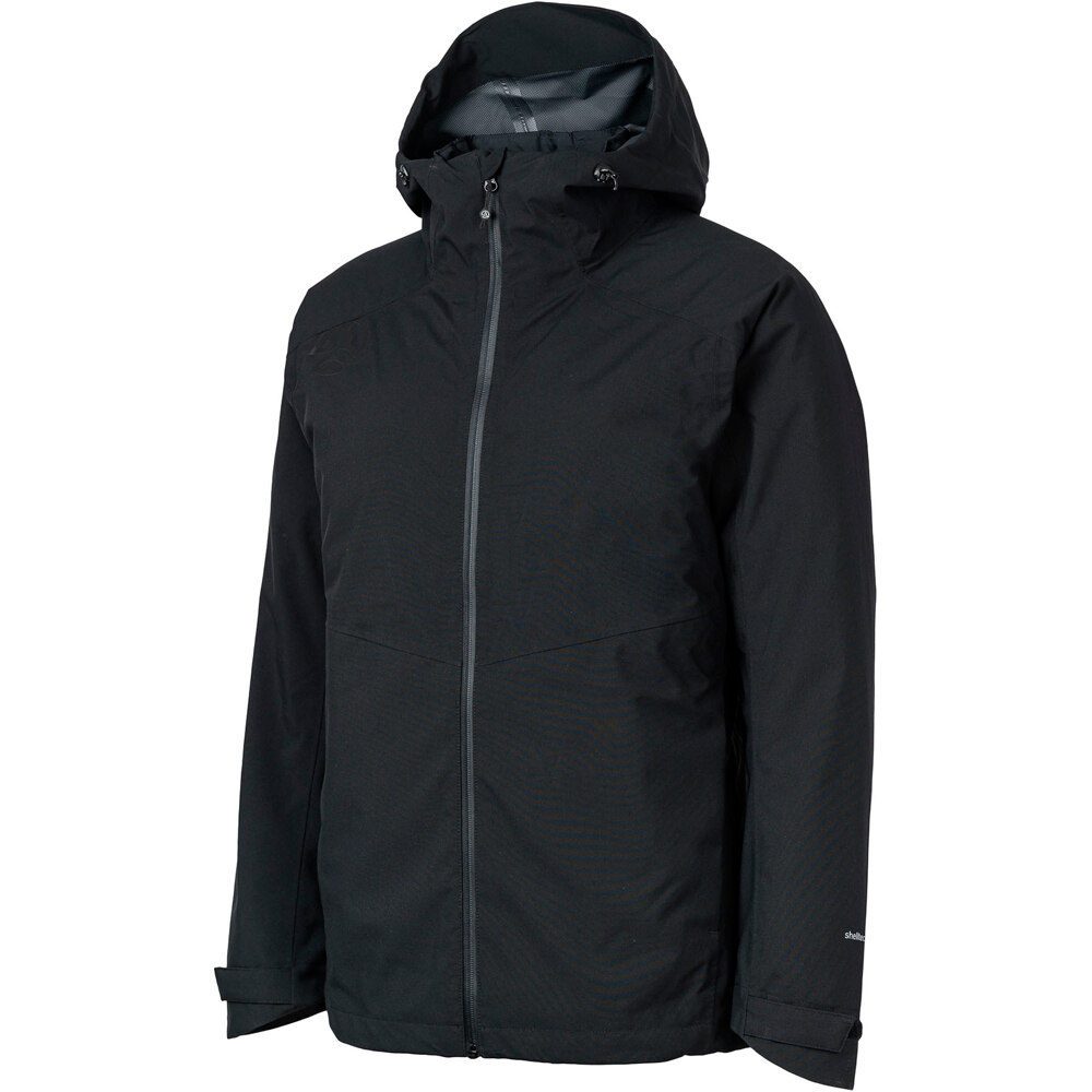 Ternua chaqueta impermeable mujer VALDUR 3 IN 1 JKT W vista frontal