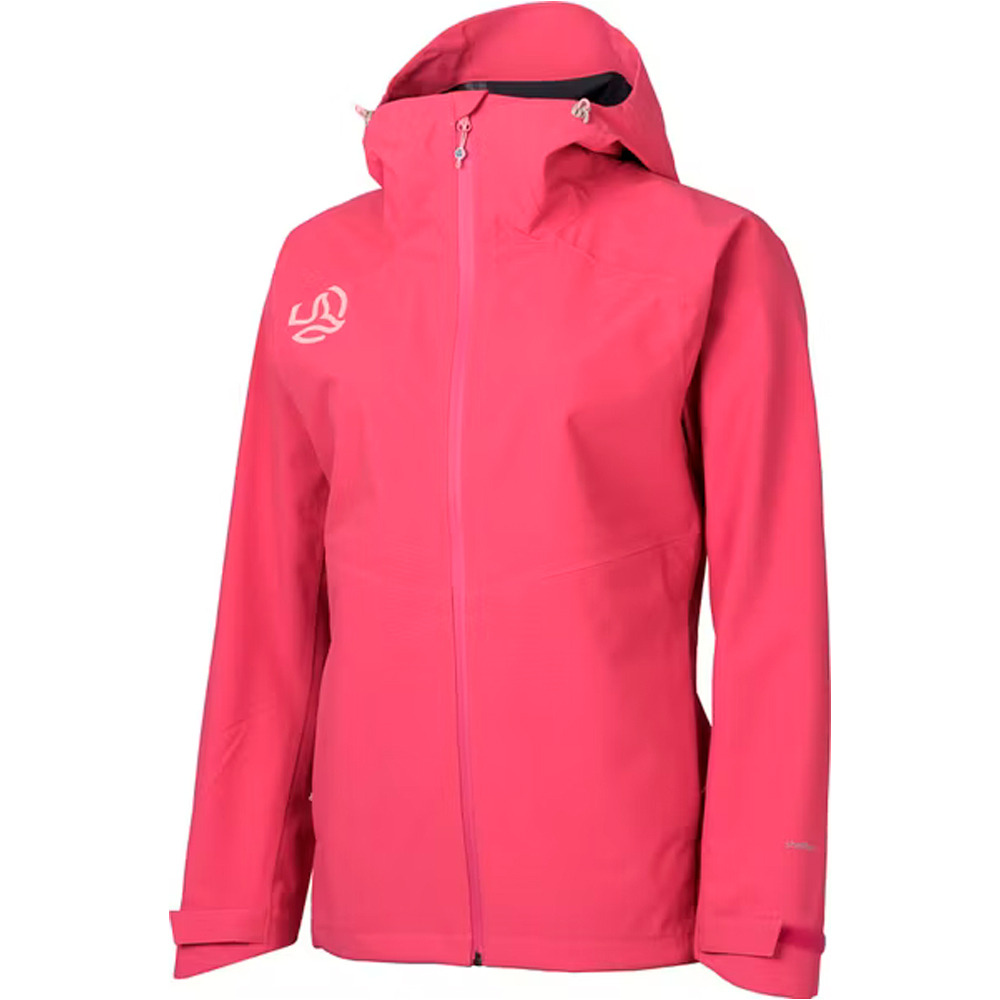 Ternua chaqueta impermeable mujer VALDUR JKT W vista frontal