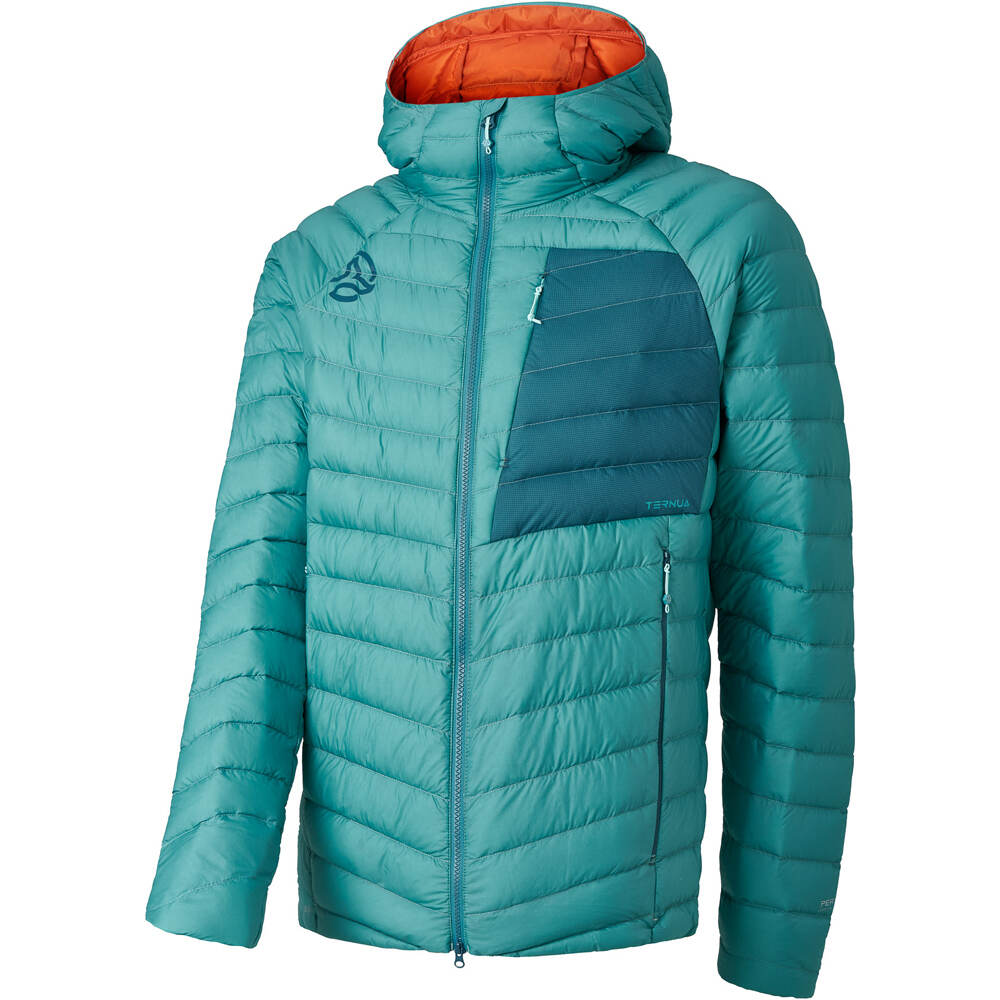 Ternua chaqueta outdoor hombre VILMAN 2.0 HOOD DOWN JKT M vista frontal