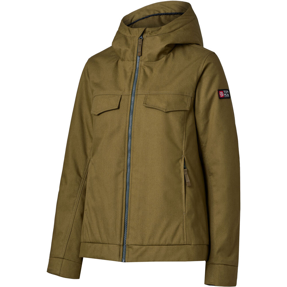 Ternua chaqueta outdoor mujer LATXA WOOL JKT W vista frontal