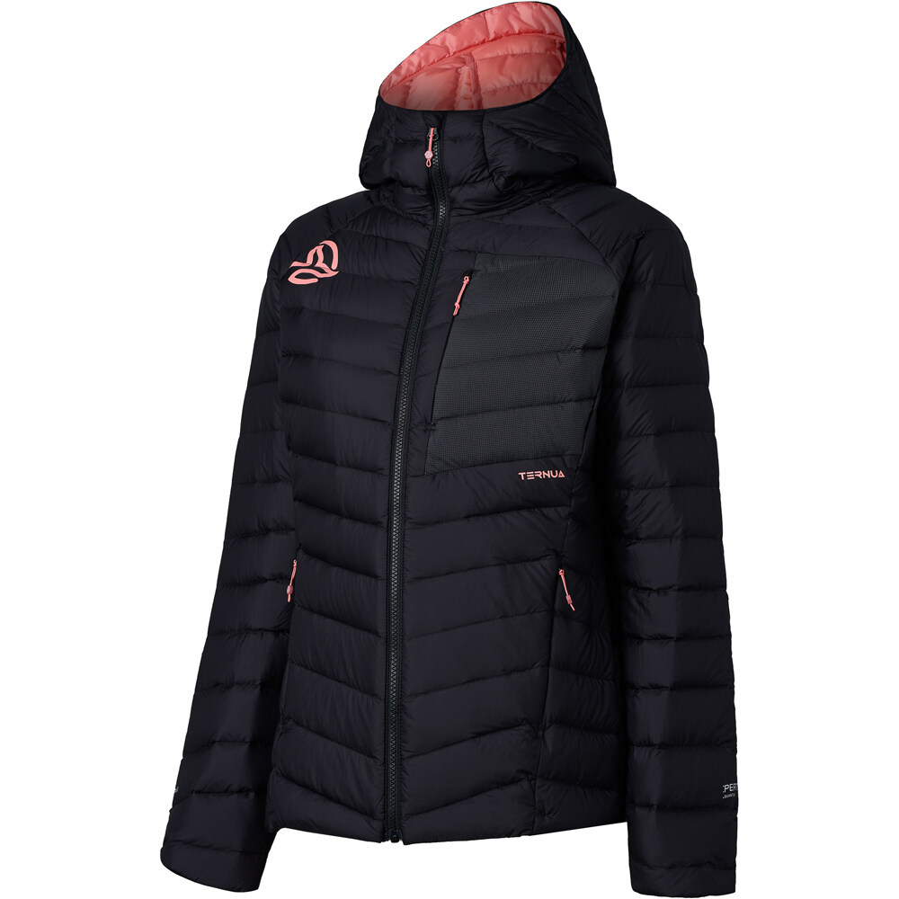 Ternua chaqueta outdoor mujer VILMAN 2.0 HOOD DOWN JKT W vista frontal