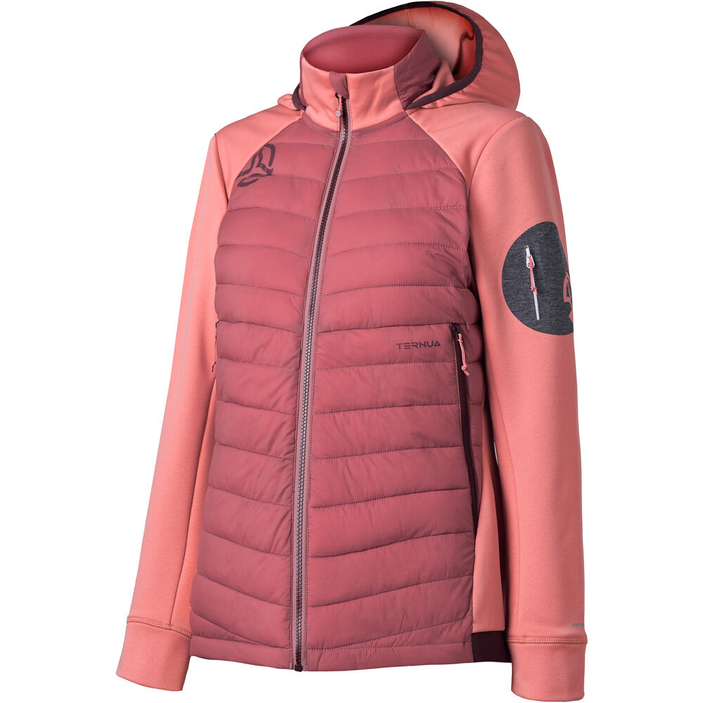 Ternua chaqueta outdoor mujer YUKKON 2.0 HYBRID JKT W vista frontal